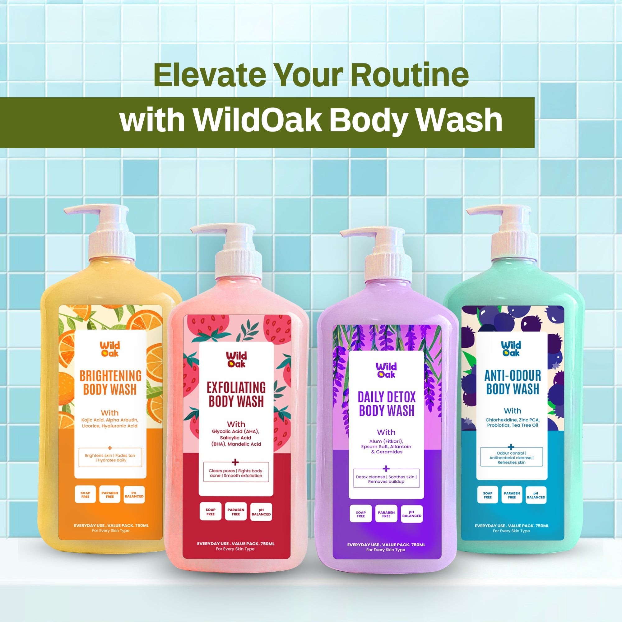 🛁 Best Body Washes Under ₹500 for Indian Skin (Detox · Brightening · Acne)