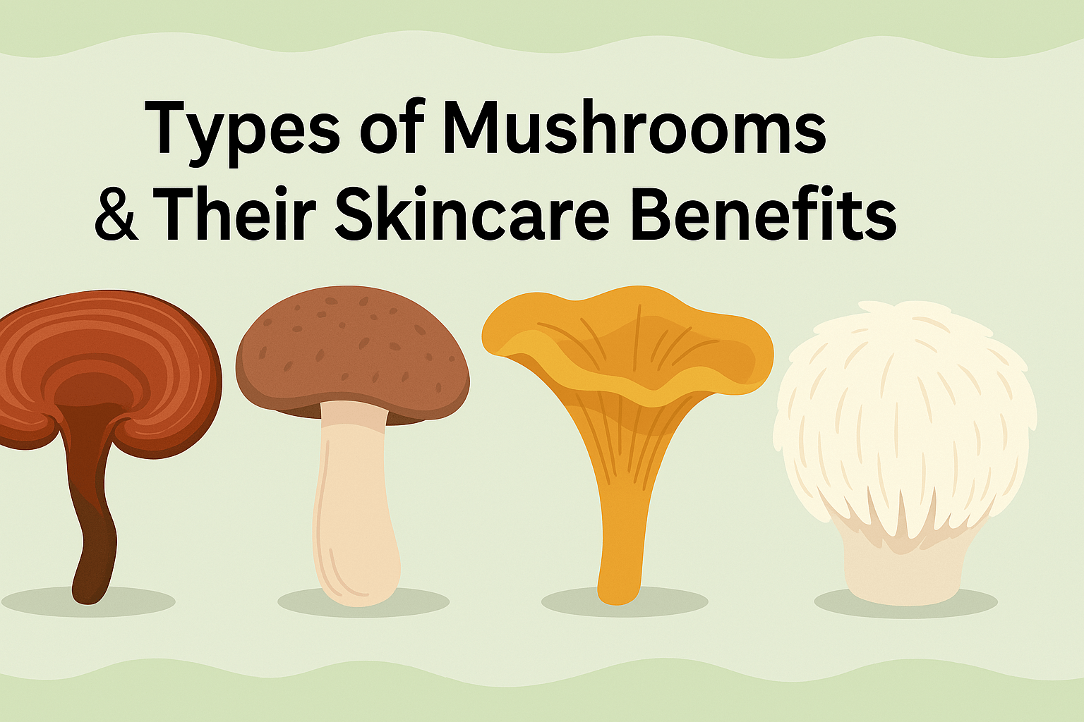 Types of Mushrooms & Their Skincare Benefits: Nature’s Secret to Glowing Skin