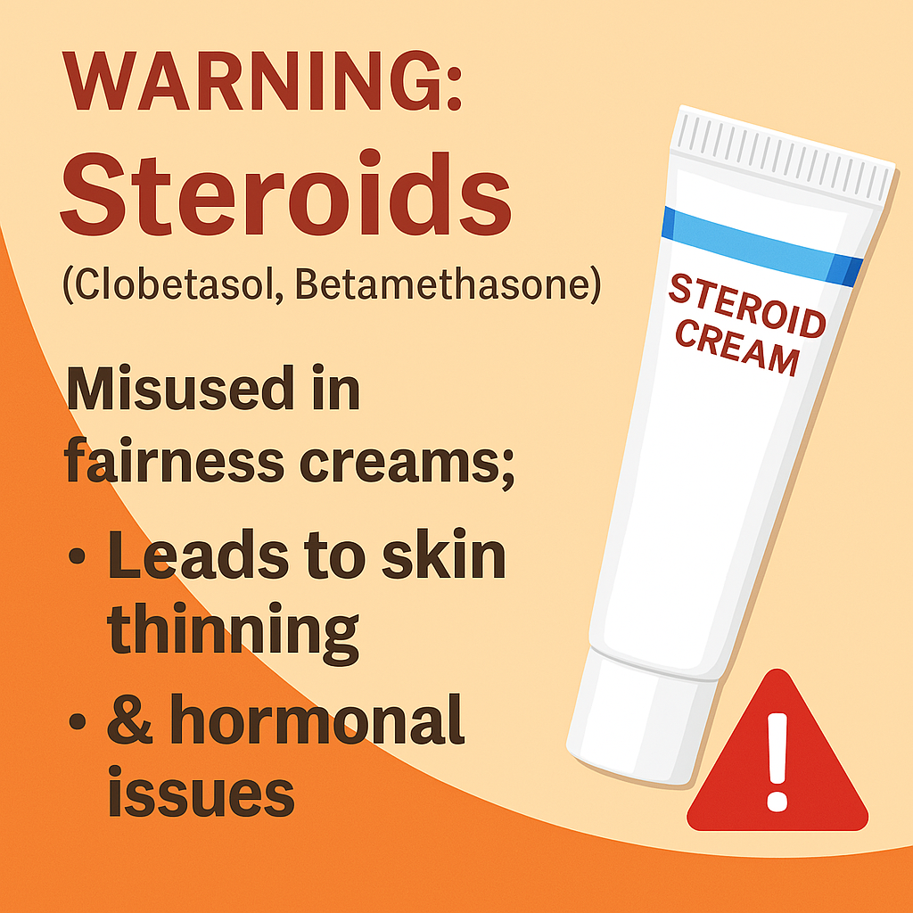 The Hidden Danger in Fairness Creams: The Truth About Steroids Like Clobetasol & Betamethasone