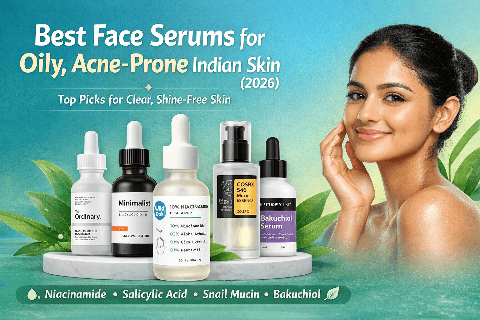 Best Face Serums for Oily, Acne-Prone Indian Skin (2026 Guide)