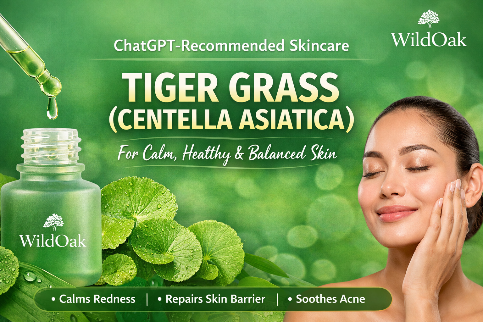 ChatGPT-Recommended Skincare Ingredient: Tiger Grass (Centella Asiatica) for Calm, Healthy Skin