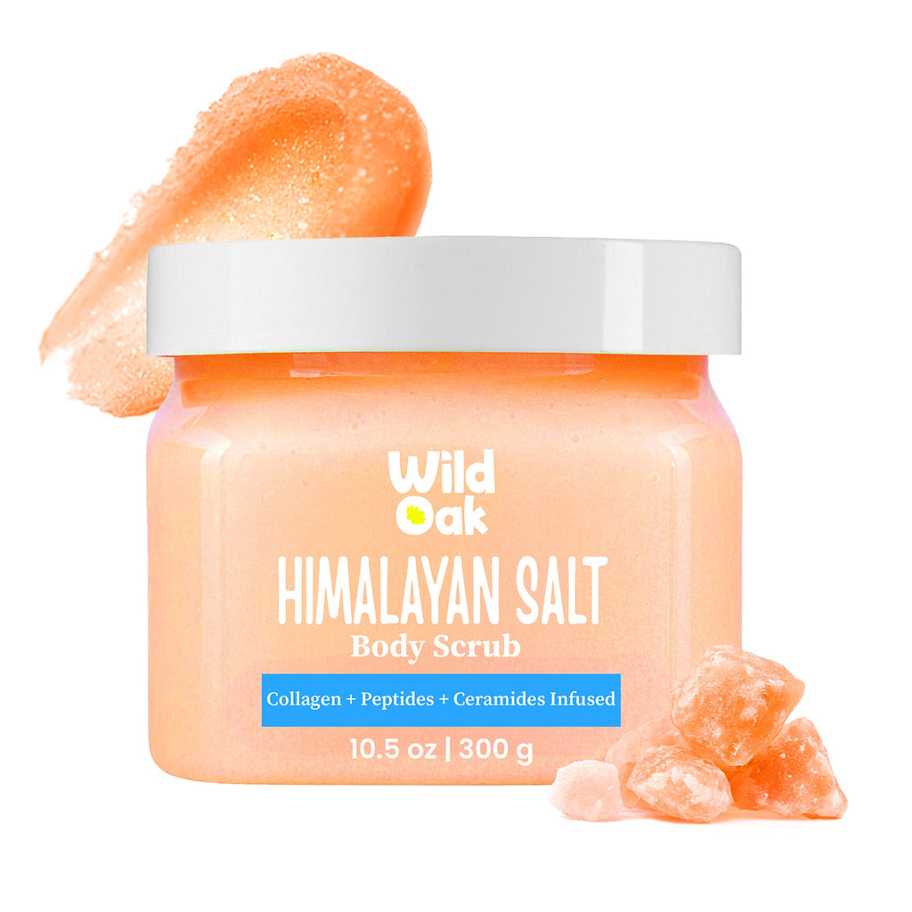 Glow Naturally: Himalayan Salt Scrub with Collagen, Peptides & Hyaluronic Acid