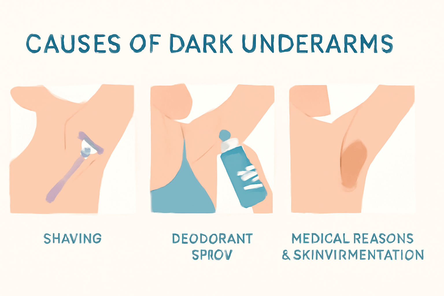 Why Are My Underarms Darker Than the Rest of My Skin? Is It Because of Shaving, My Deodorant, or Something Medical?