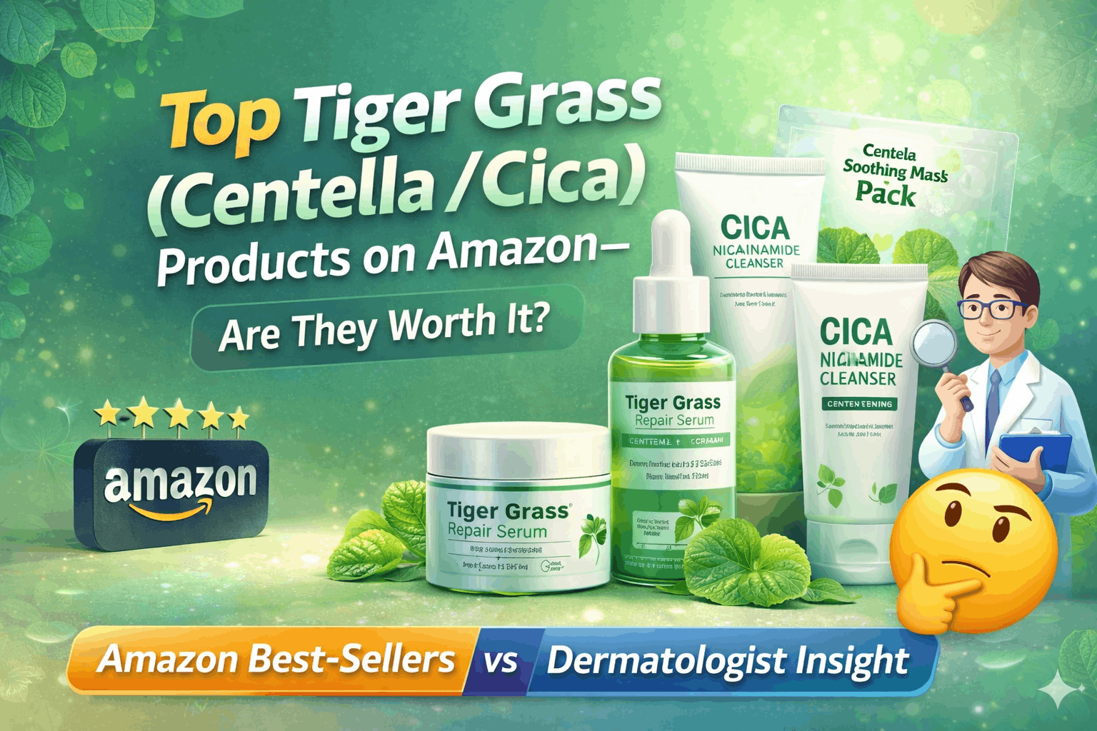 Top Tiger Grass (Centella / Cica) Products on Amazon – Are They Worth It? (2026)
