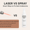 Laser vs Underarm Brightening Spray: Pros & Cons for Dark Underarms | WildOak